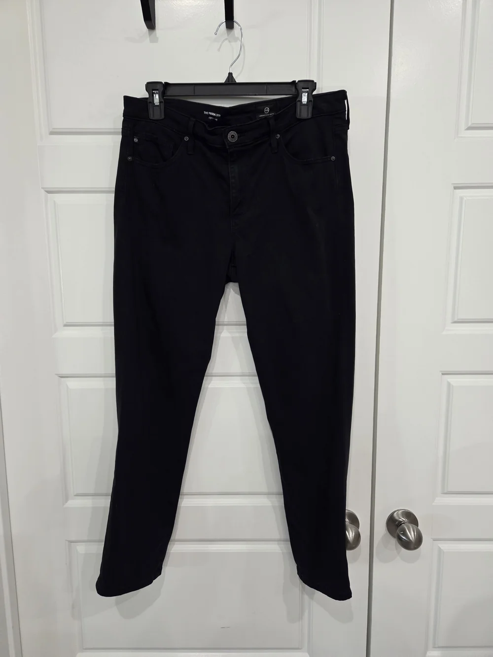 ADRIANO GOLDSCHMIED The Prima Crop Cigarette Crop Black Jeans SIZE 28